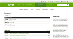 Desktop Screenshot of investor.irobot.com